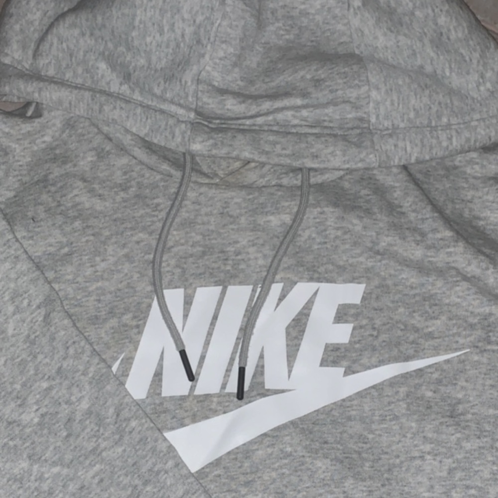 Cropped Grey Nike Hoodie